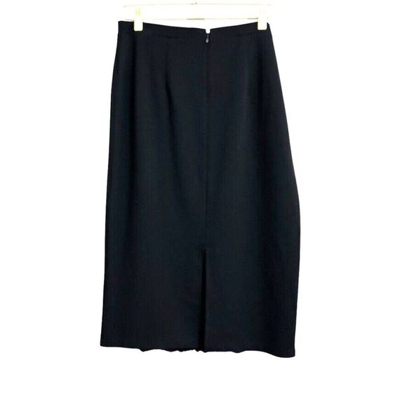 I Love Ronson Skirt Women's L Black Y2K Pencil Fringe Whimsical Goth Business - Picture 2 of 7